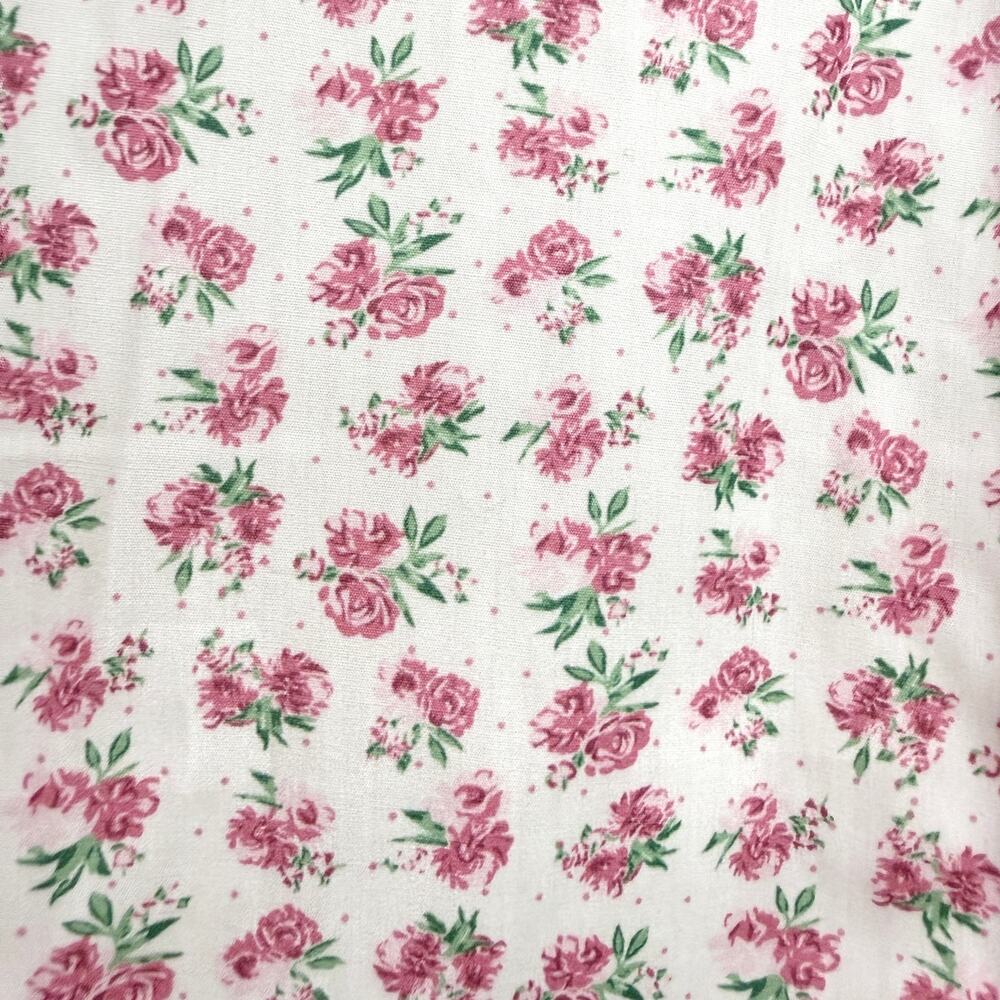 Petal & Pup Milkmaid Floral Maxi Dress M Pink Roses Corset Basque Waist Cottage - Picture 11 of 13